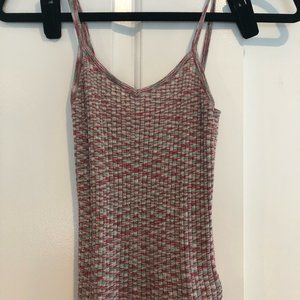 Urban Outfitters Cropped Multi-Colored Tanktop